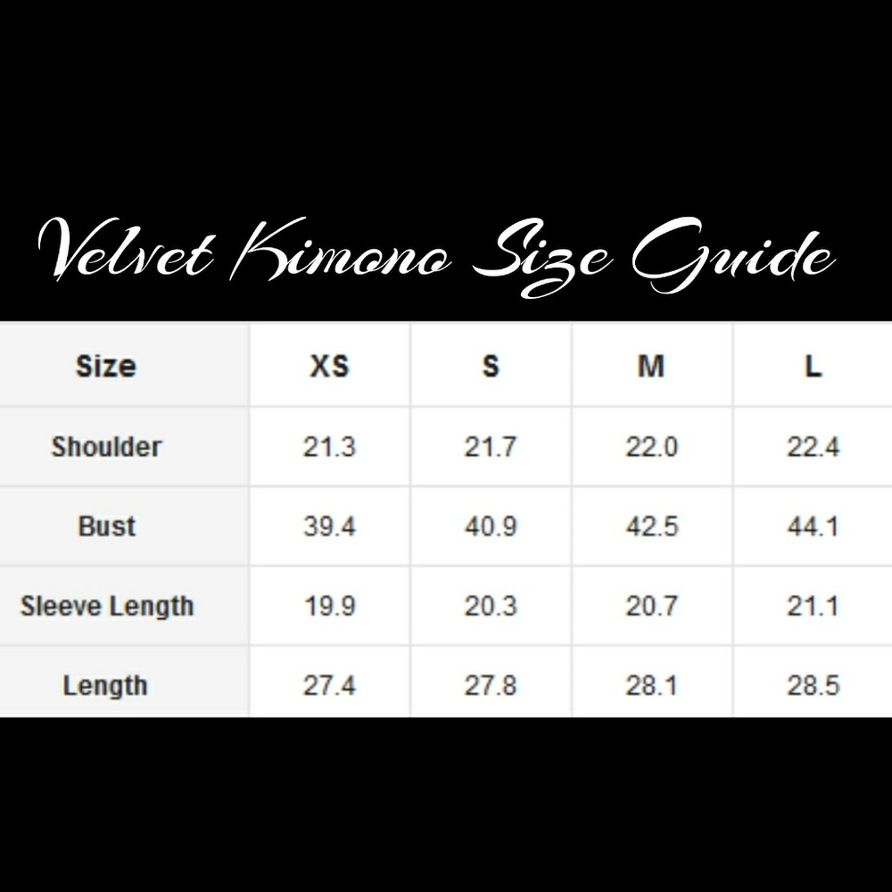 Crushed Velvet Floral Kimono - Picture 4 of 7